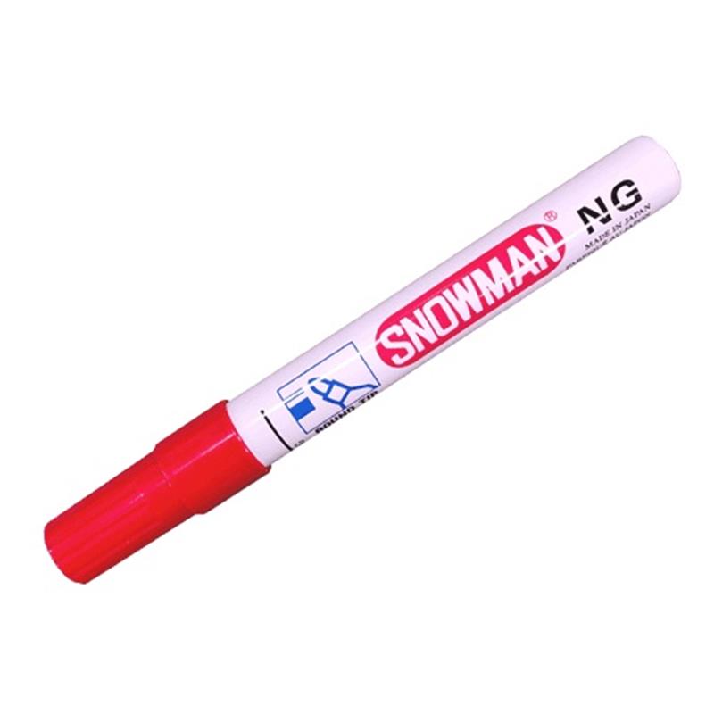 Markeerstift Snowman ROOD / permanent