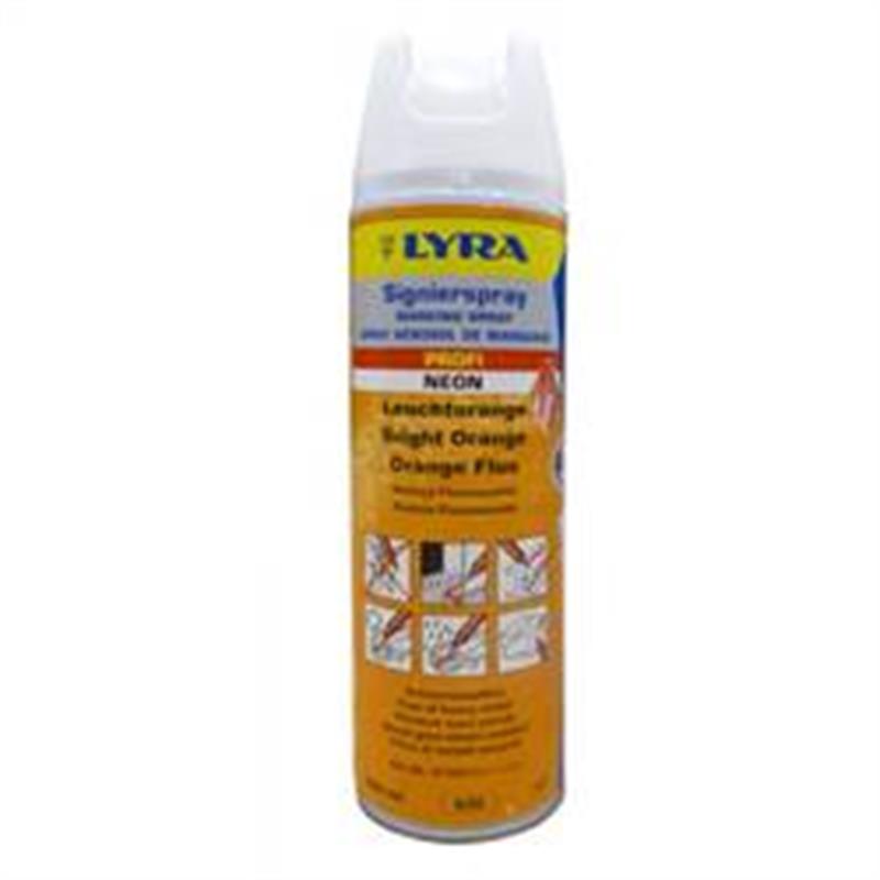 Markeerspray Lyra, fluor oranje, bus 500 ml