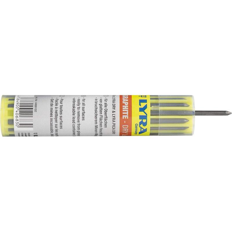 Lyra reservestift Zwart, 12 per buisje 4499102