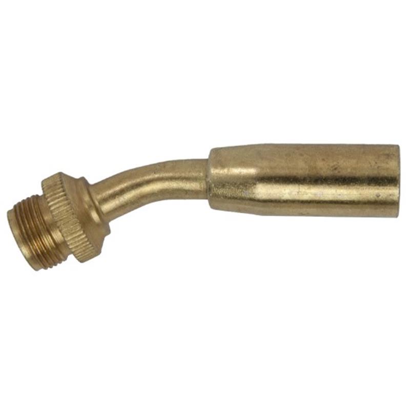 Vlamkop 12 mm  45 grd, aansluiting M15 x 1