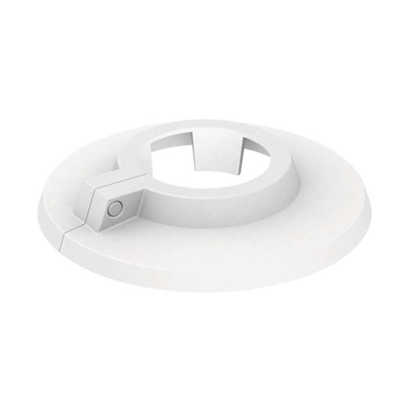 Rozet,28mm,wit,met kliksluit.