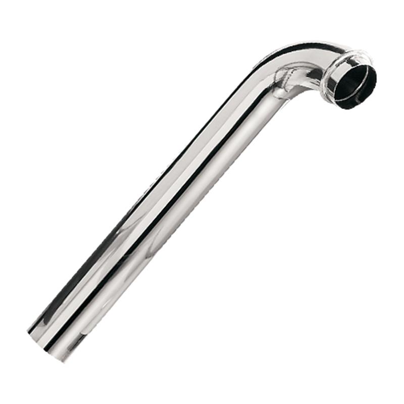 Aansl. buis tbv Sifon 250mm haaks chr