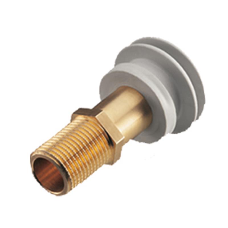 Spoelaansl. Urinoir ½ messing