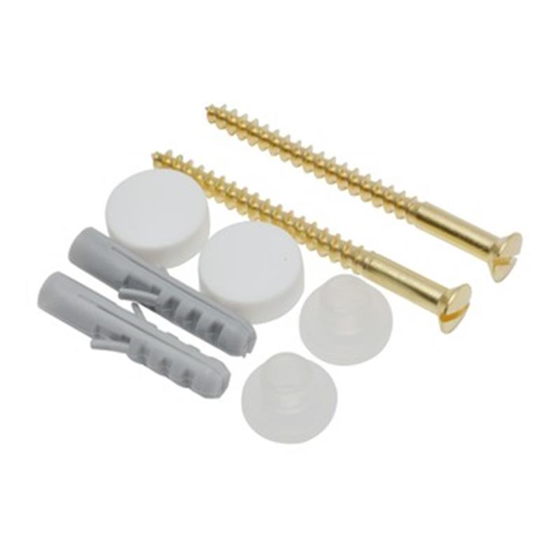 Closet Bevestiging, 6 x 70mm, messing verchr.