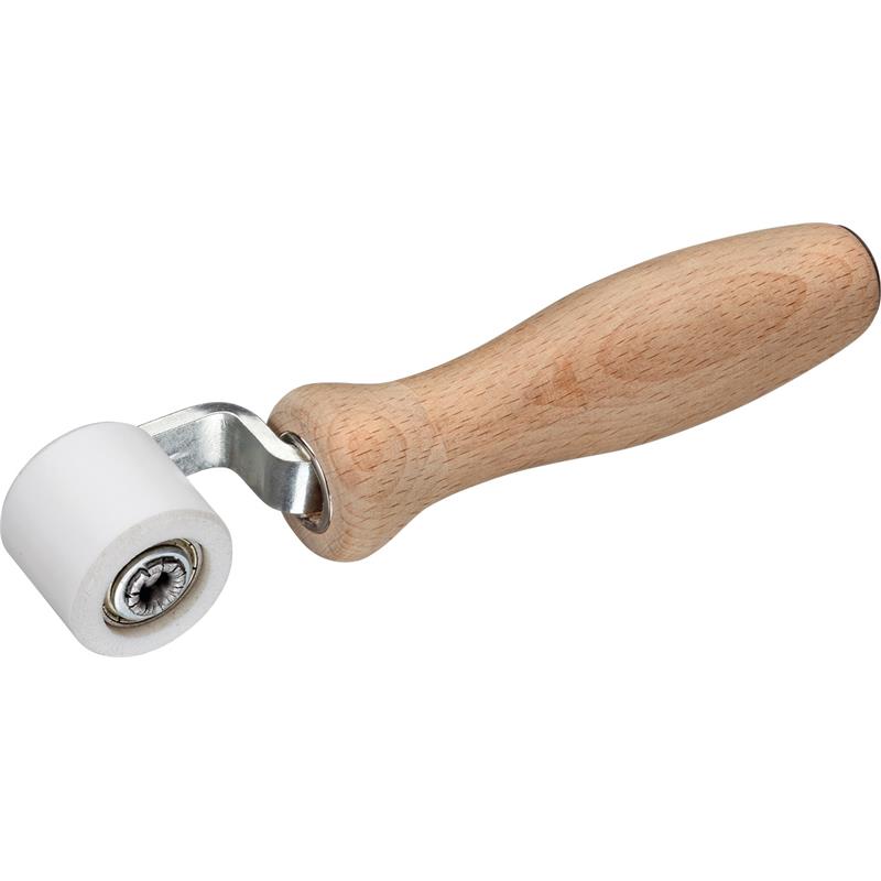 Aandrukrol teflon. 28mm, dubbel gelagerd