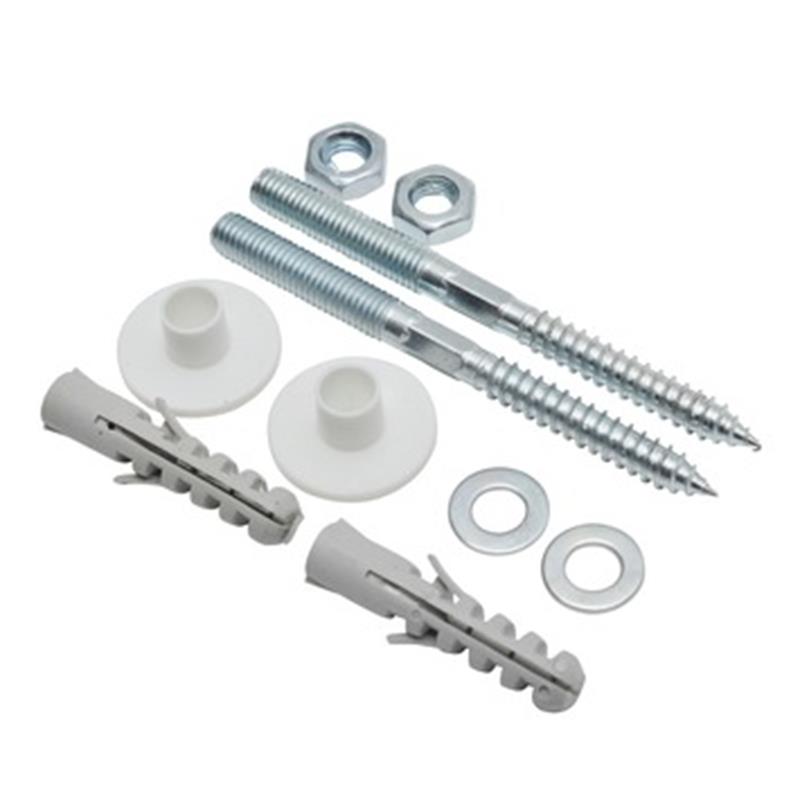 Wastafelbevestiging, 10 x 120mm, staal verzinkt