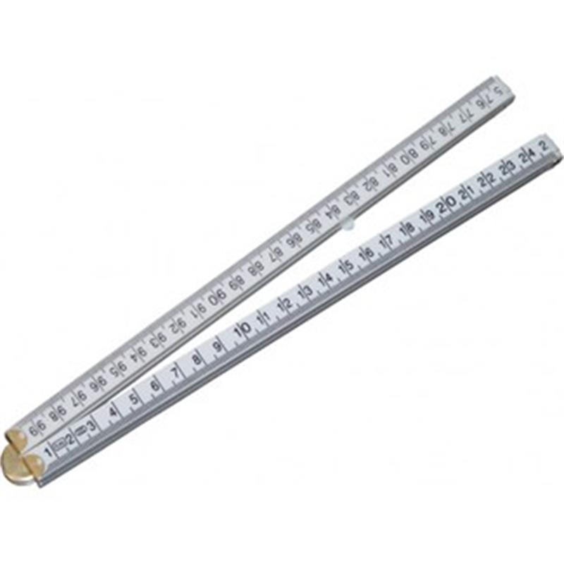 Duimstok 1m, kunststof ,4-delig, klasse II