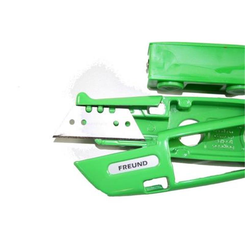 Mes snelwissel met kunststof houder FREUND