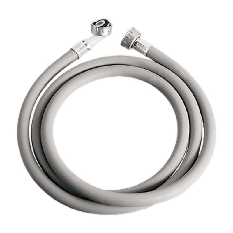 Wasmachine aanvoerslang met mess. wartel 2 mtr.