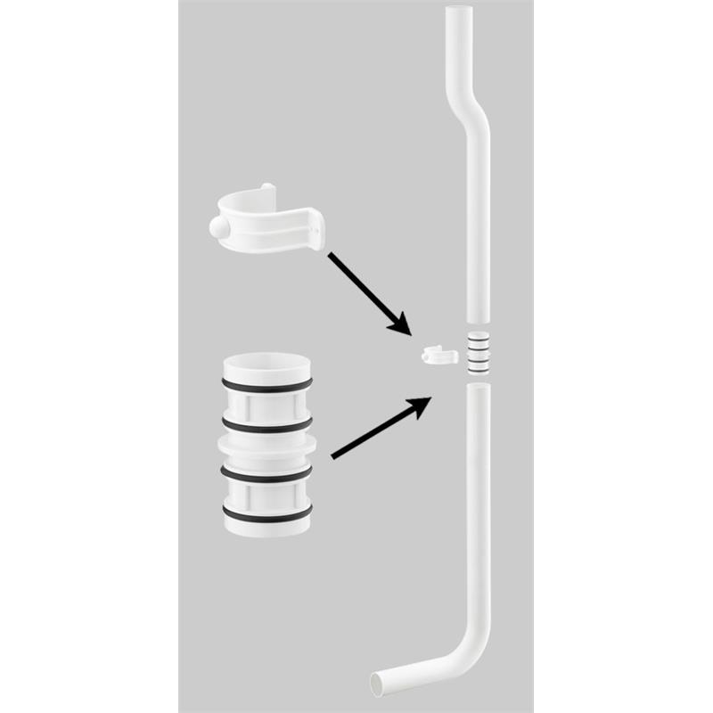 Halfhoge spoelbocht 2 dlg