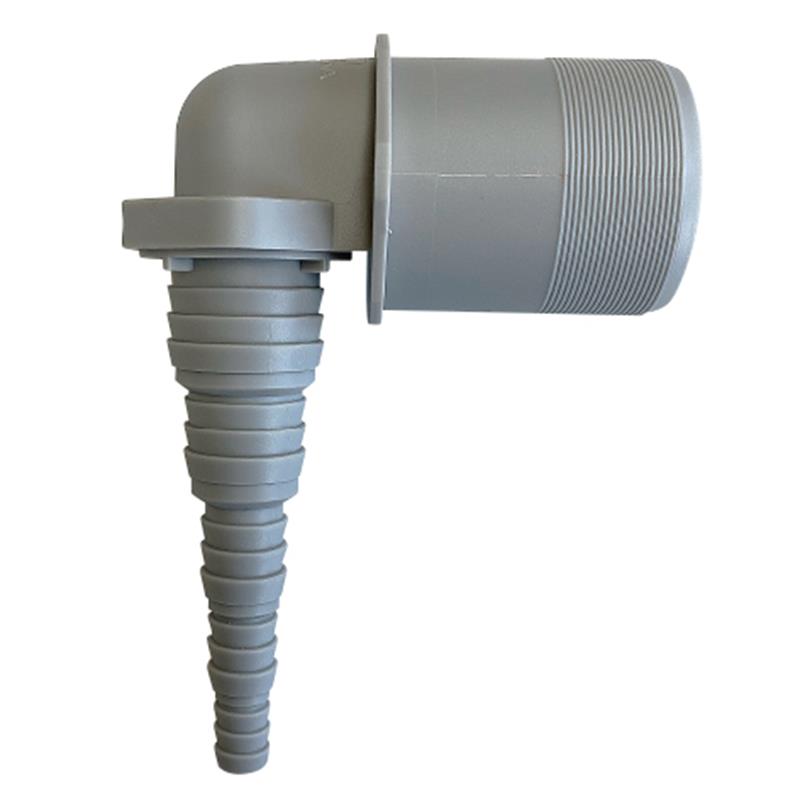 OHA slangverbinder PP, 90 grd, DN40 Bi