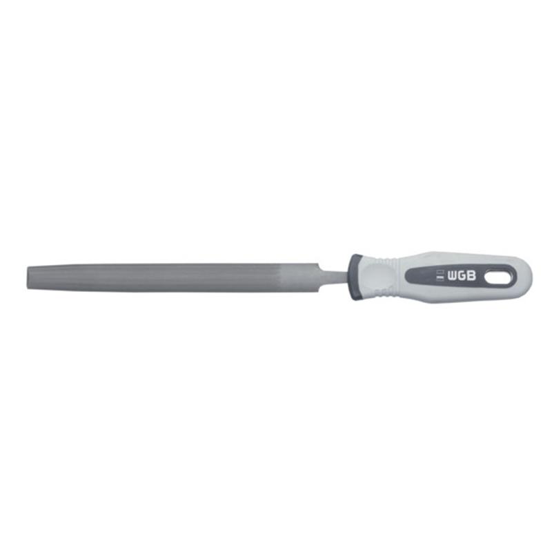 Halfrondvijl WGB 200 mm, 2 comp.grip