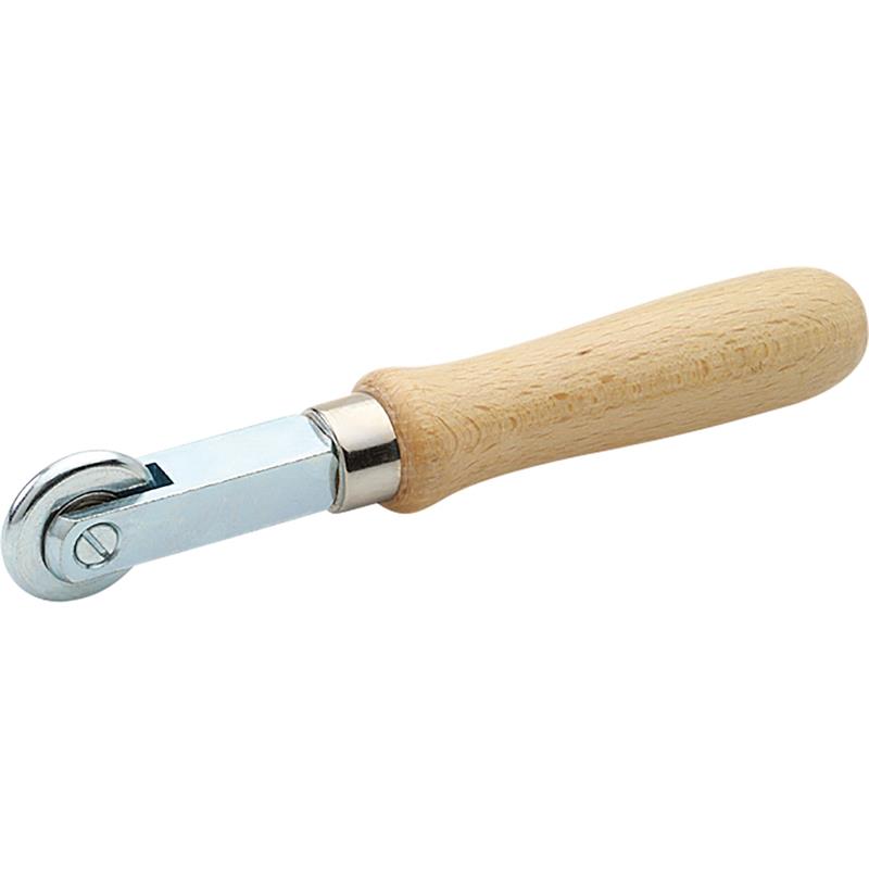 Aandrukrol metaal 6mm, enkel gelagerd