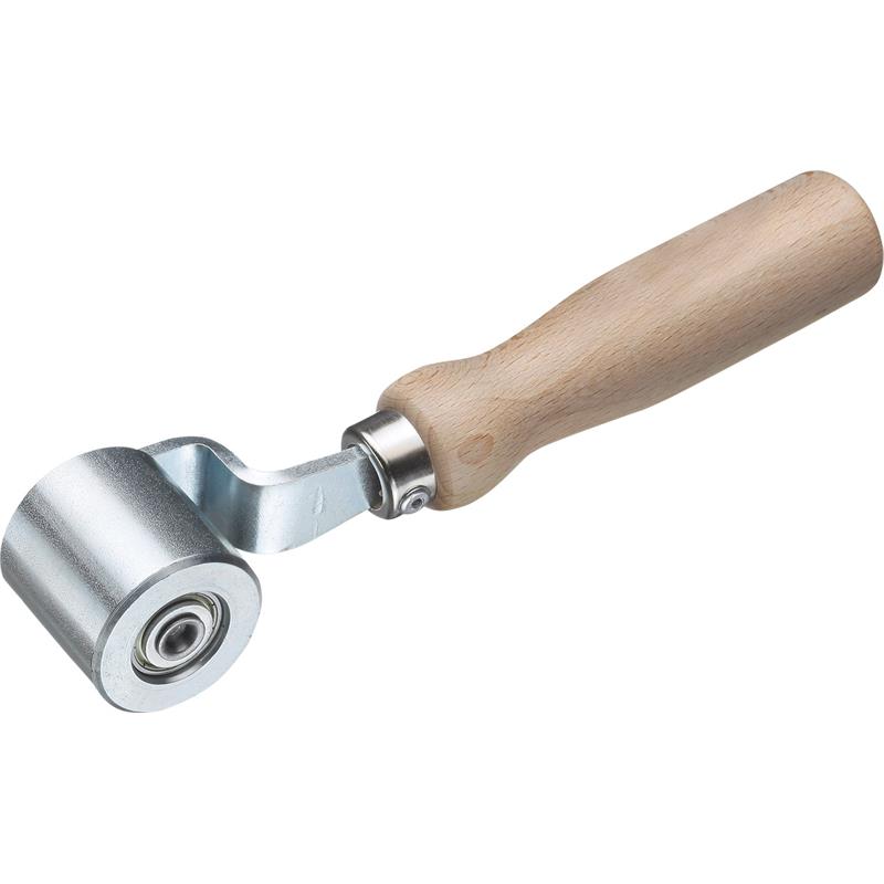 Aandrukrol metaal 60mm, dubbel gelagerd