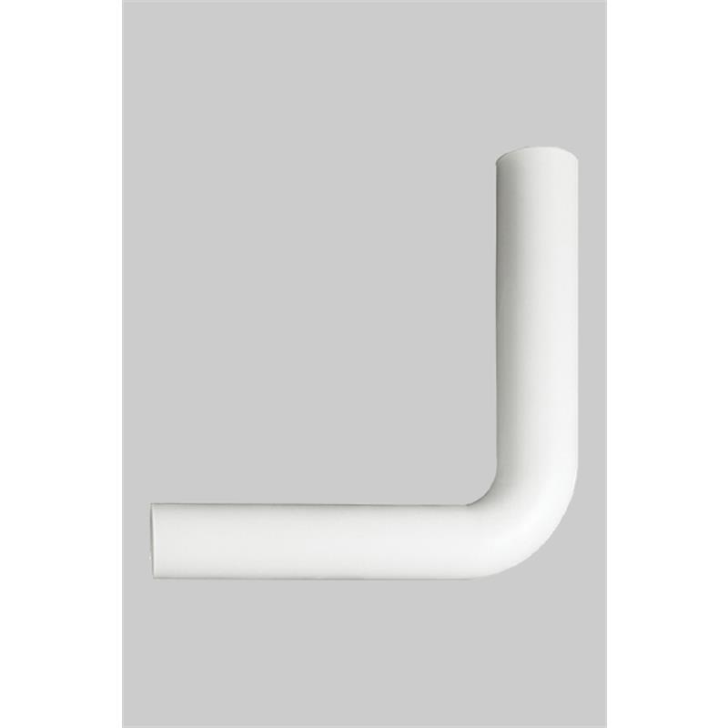 Valpijp 90° Ø50/44 L390/350 wit