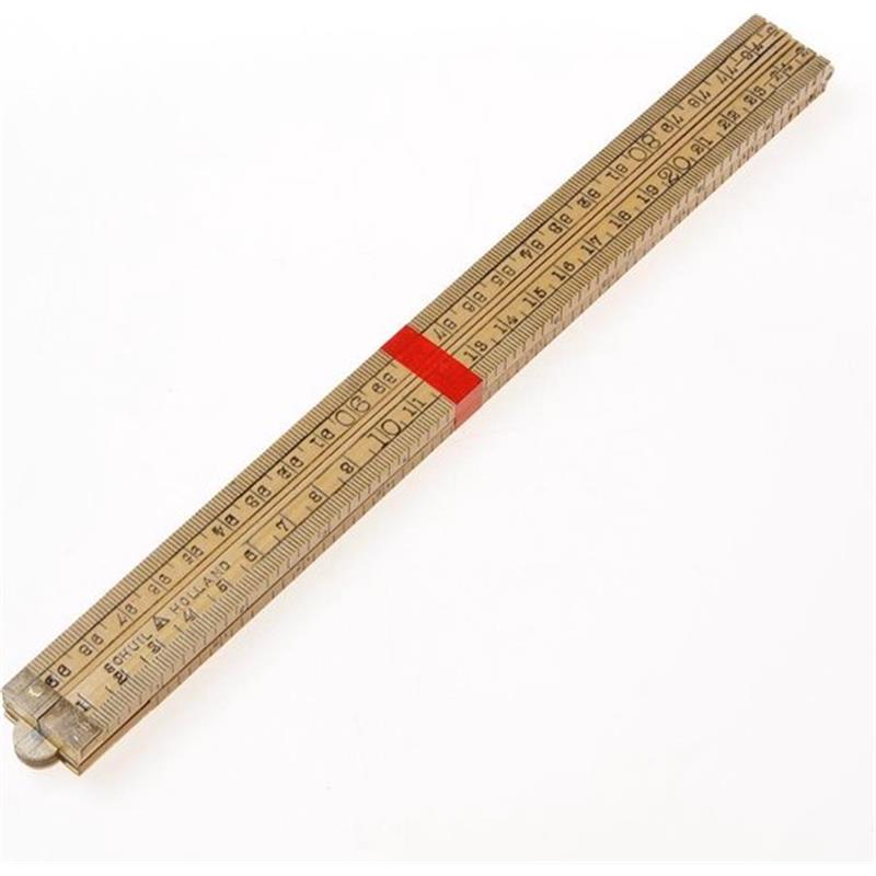 Duimstok 1m, hout ,4-delig, klasse II