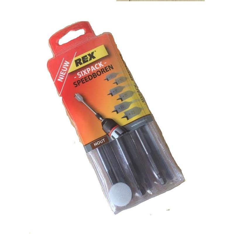 Speedboren 6-pack REX, 12-22mm