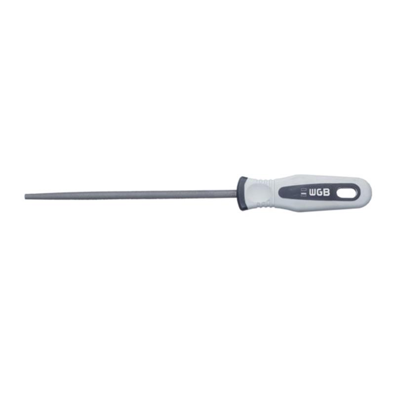 Rondvijl Rattestaart WGB 200 mm, 2 comp.grip